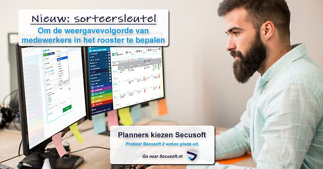 Nieuw: Sorteersleutel voor weergave medewerkers - Secusoft, dé software voor beveiligers