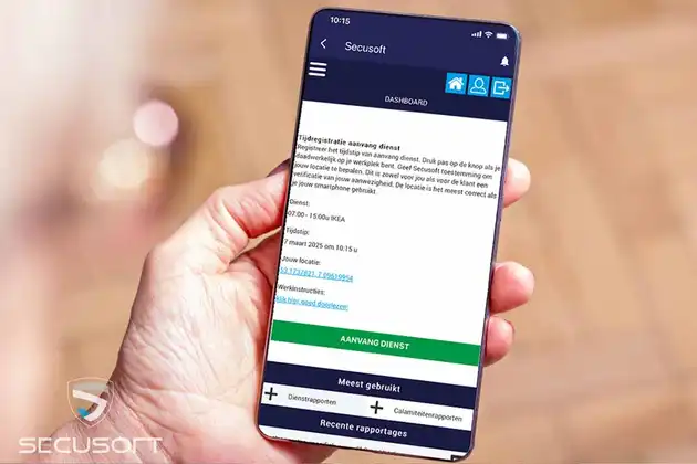 Online tijdregistratie voor de beveiligingssector - Secusoft, dé software voor beveiligers