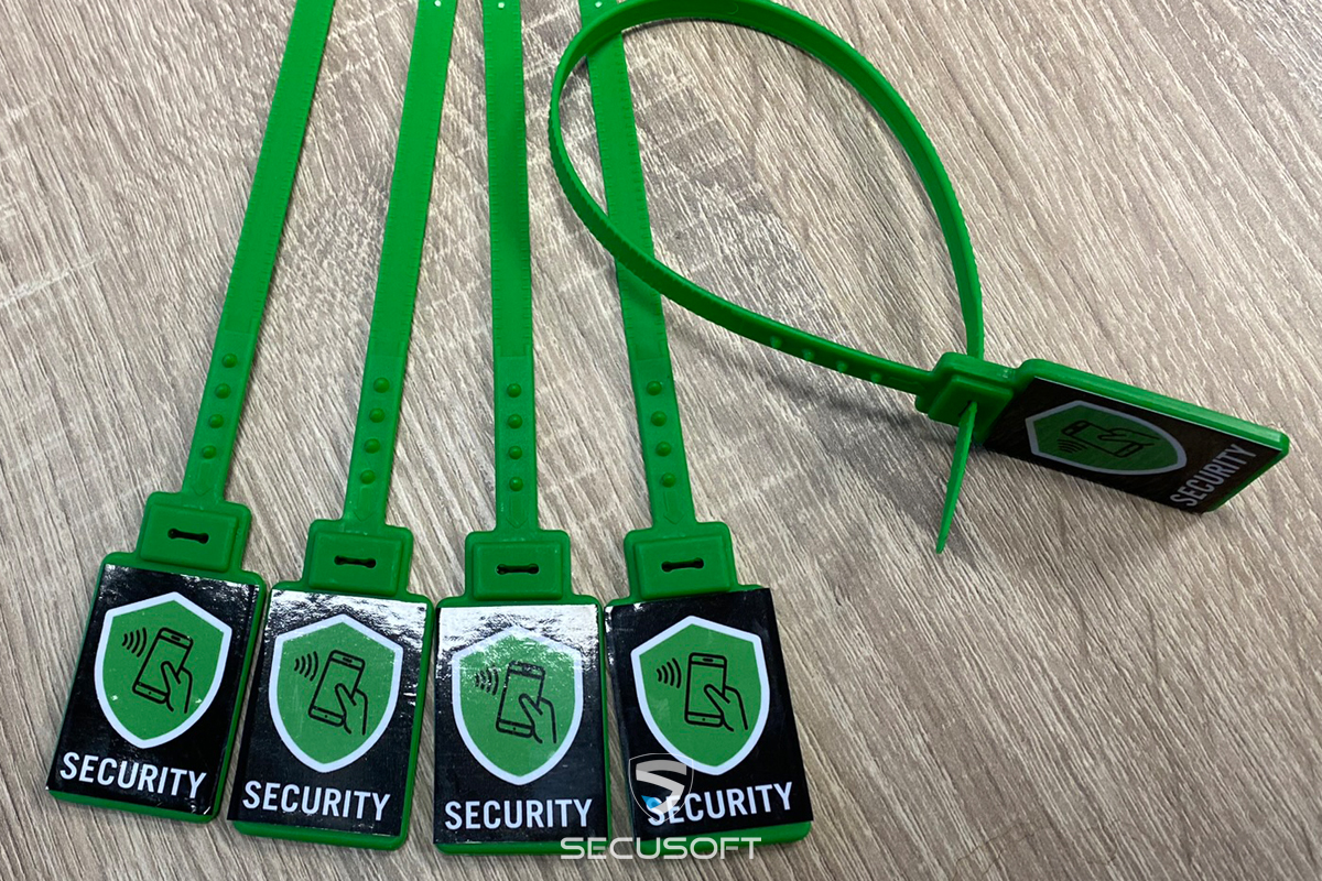 Tiewraps met NFC-tag voor snelle en foutloze checkpointregistratie op tijdelijke locaties